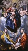 El Greco Madonna and Child with St Martina and St Agnes oil painting
